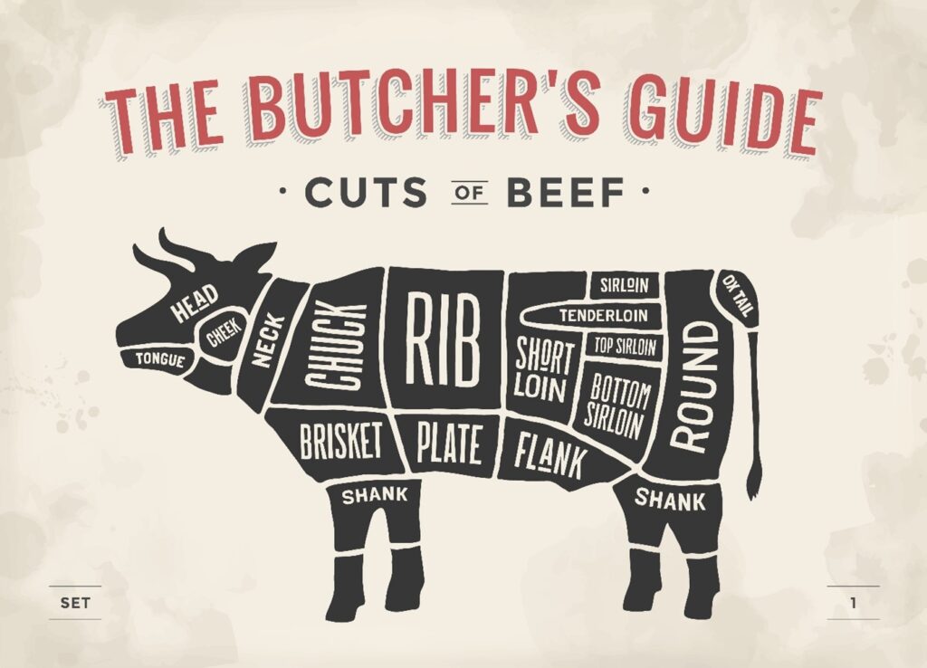 The butcher's guide cuts of beef