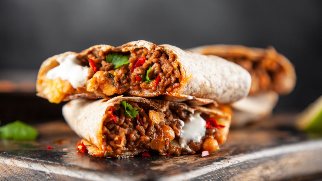 Beef burritos