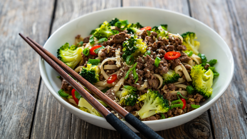 Beef & broccoli power bowl
