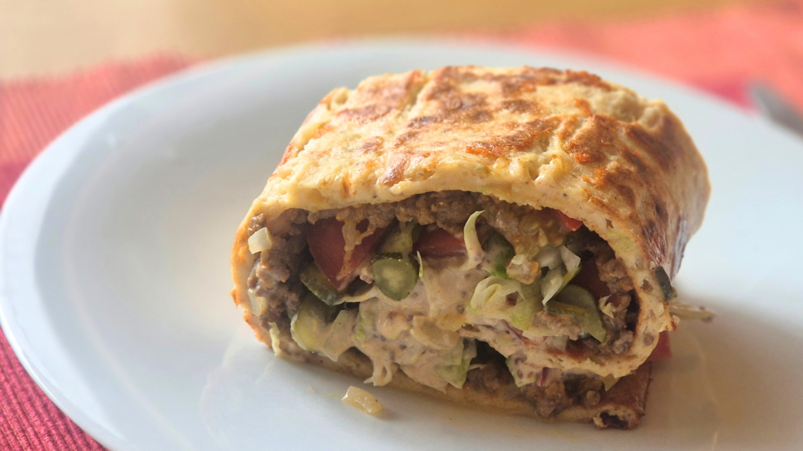 Big Mac-style protein wrap