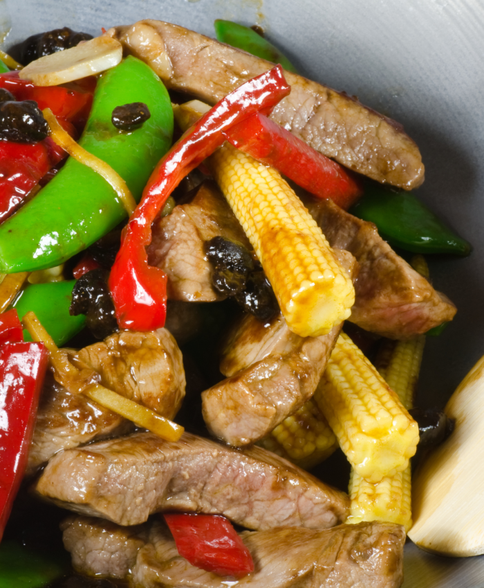 Beef & black bean stir-fry