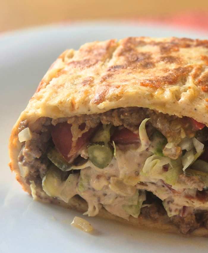 Big Mac-style protein wrap