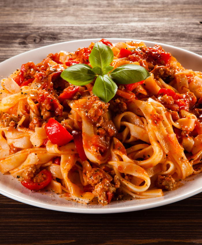 Sausage tagliatelle